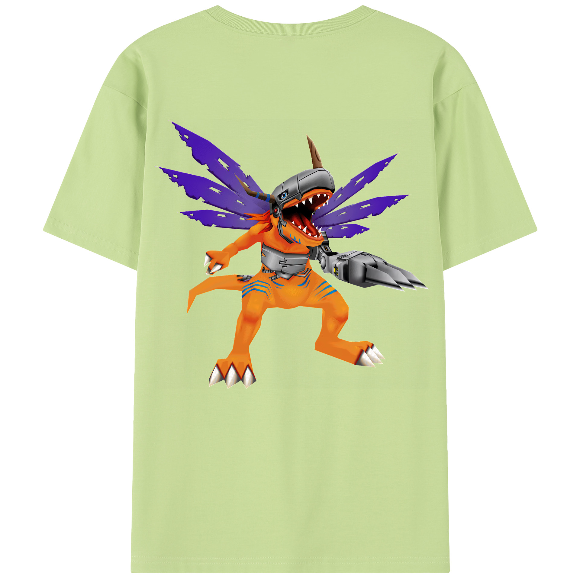 （画像用） Digimon デジタルモンスター/デジモン 綿100％半袖Tシャツ（背面プリント）